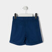 Short droit taille élastiquée à coulisse bleu marine garçon