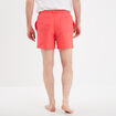Short de bain droit taille &eacute;lastiqu&eacute;e rose fluo homme