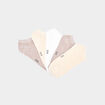 Lot 5 paires chaussettes invisibles sable mixte