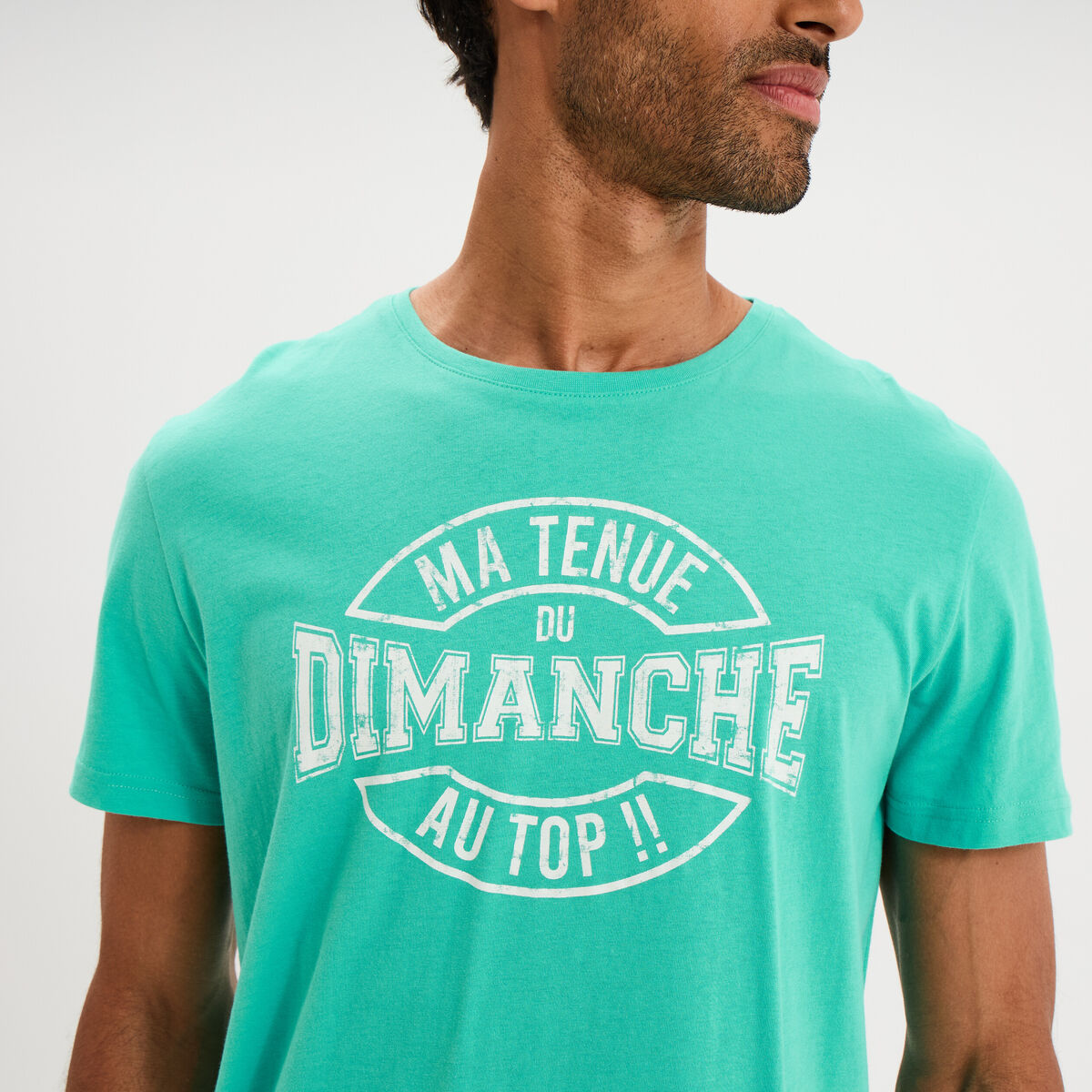 Ensemble pyjama avec short et t-shirt vert menthe homme