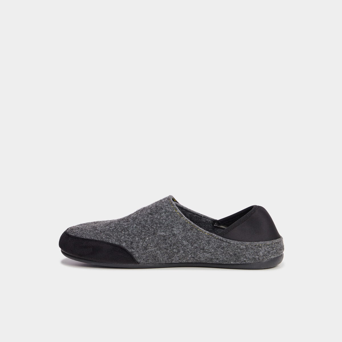Chaussons avec fermeture à scratch gris homme