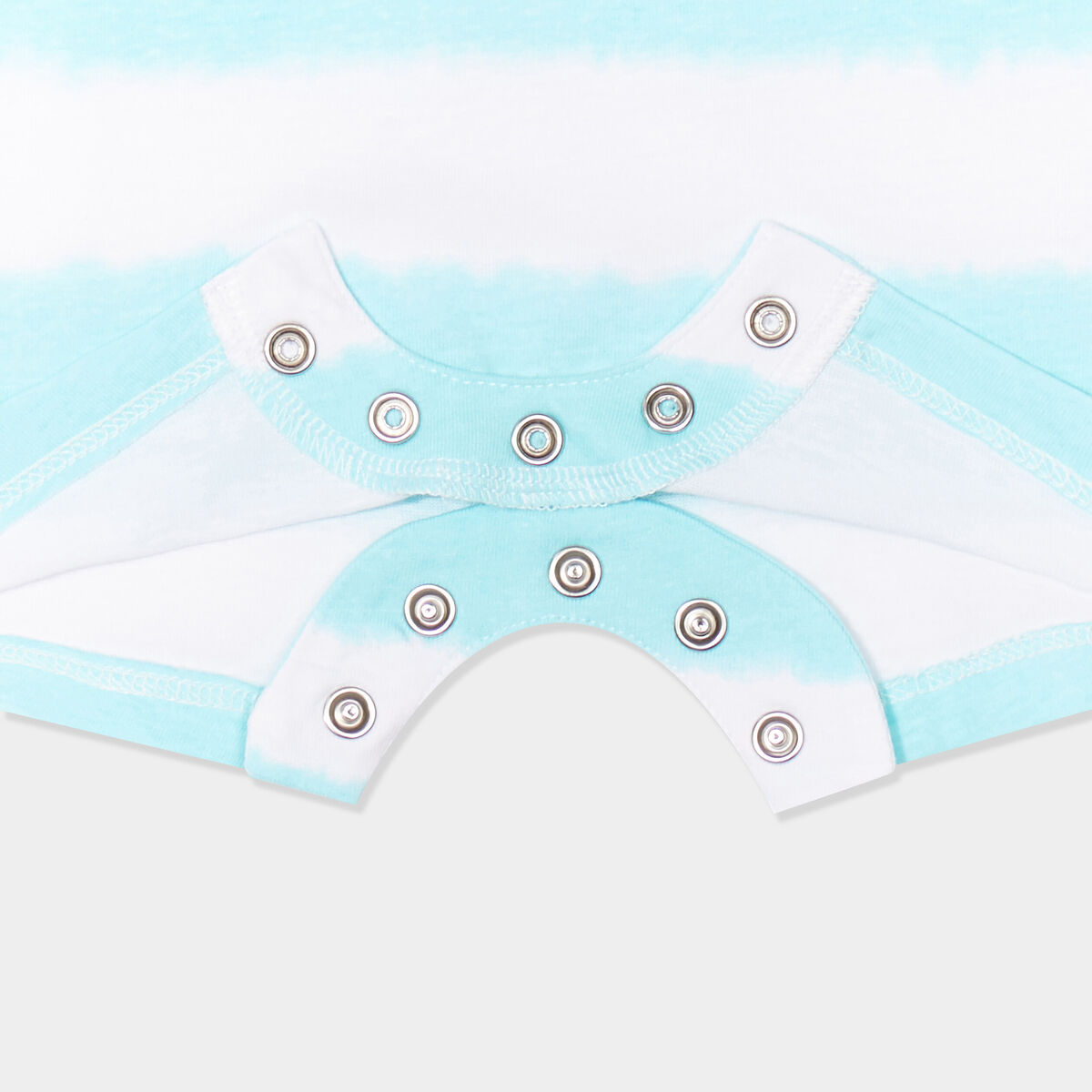 Combishort sans manches coton bleu turquoise bébé garçon