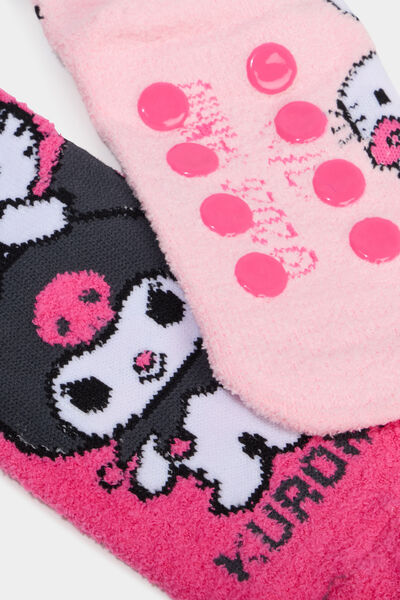 Lot 2 paires chaussettes Hello Kitty rose fille