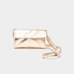 Sac pochette couleur or femme