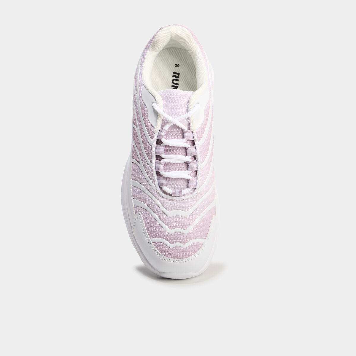 Baskets running semelles bulles rose femme