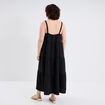 Robe longue bretelles noir femme grande taille