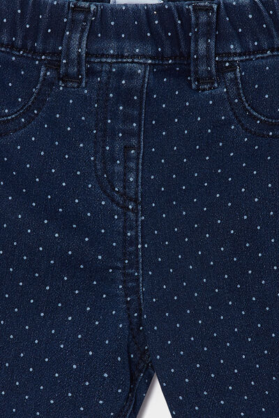 Jegging taille élastiquée denim stone bébé fille