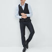 Gilet de costume sans manches bleu homme