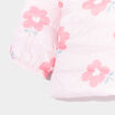 Doudoune oversize zippée à capuche rose clair bébé fille