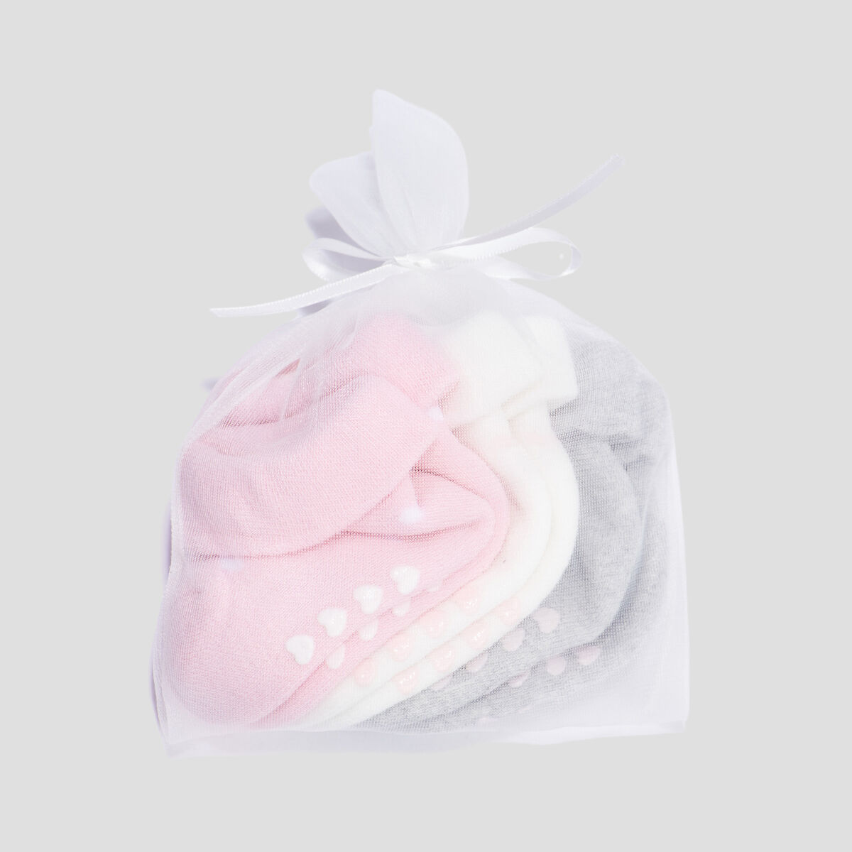 Lot 3 paires chaussettes rose bébé fille