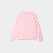 Sweat col rond manches longues rose clair femme