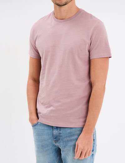 T-shirt en coton manches courtes parme homme