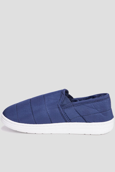 Chaussons sans gêne fourrés Creeks bleu garçon