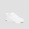 Baskets &agrave; lacets avec bout rond blanc gar&ccedil;on