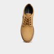 Derbies en cuir &agrave; lacets jaune homme
