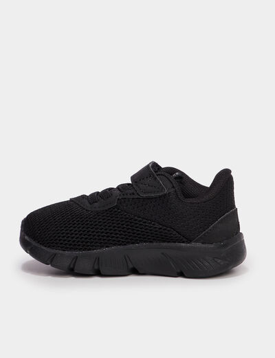 Baskets running &agrave; scratchs Puma noir b&eacute;b&eacute; gar&ccedil;on