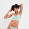 Soutien-gorge triangle paddé bleu turquoise femme