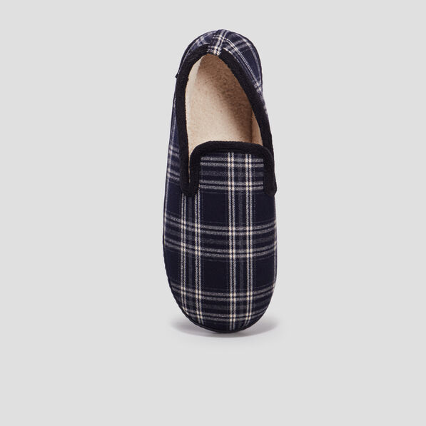 pantoufles fourrees isotoner bleu homme Pantoufles fourrées Isotoner bleu homme