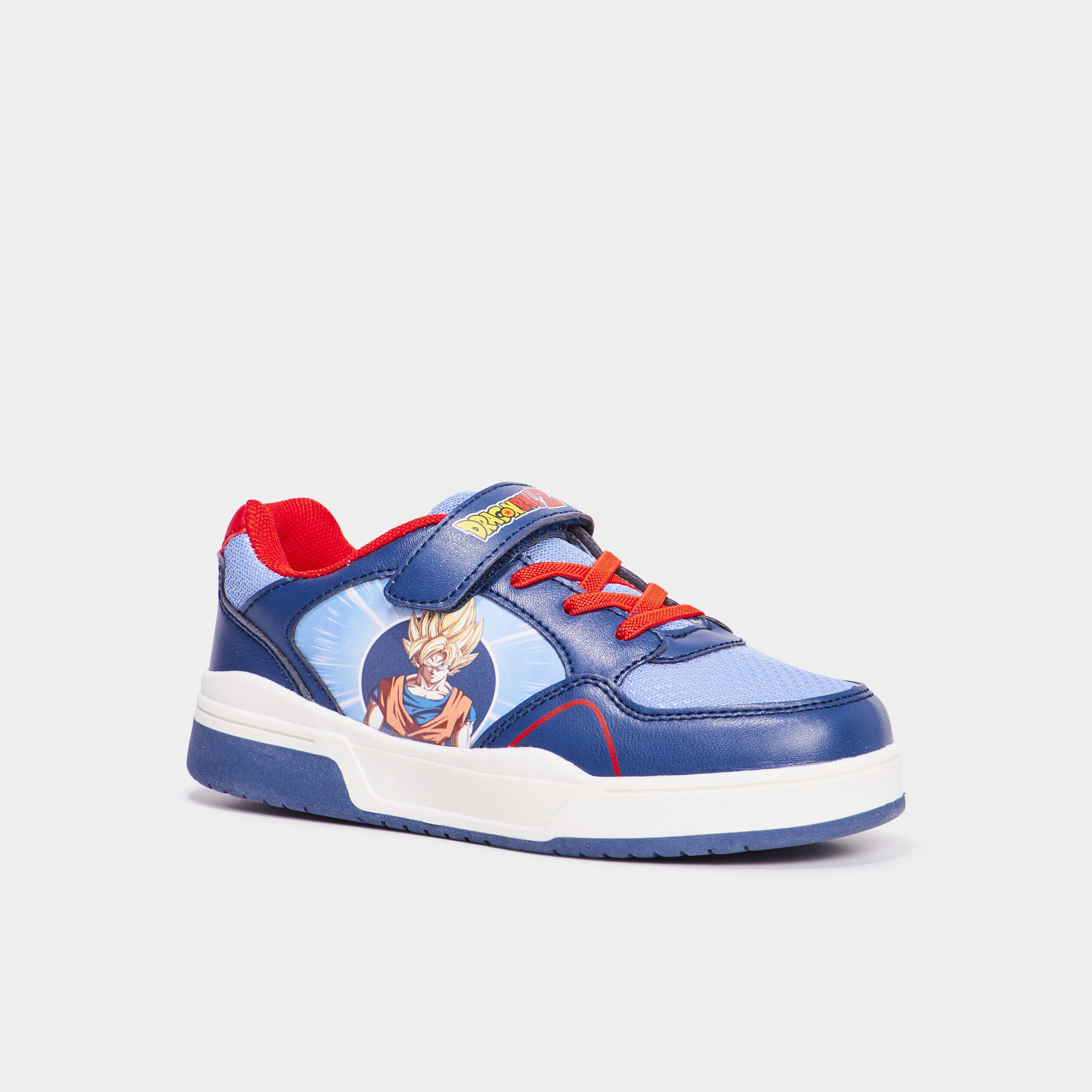 Tennis basses à scratchs Dragon Ball Z bleu garçon
