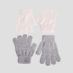 Lot 2 paires de gants multicolore fille