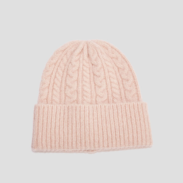 bonnet tricote torsades ivoire femme Bonnet tricoté torsades ivoire femme