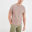 T-shirt col rond manches courtes Creeks marron homme