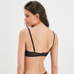 Soutien-gorge emboîtant broderie vert kaki femme