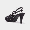 Sandales à talons aiguilles Mosquitos noir femme