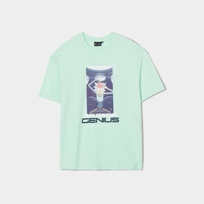 T-shirt manches courtes Rick et Morty vert homme