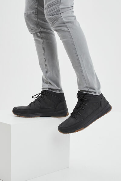 Bottines à lacets Trappeur Boki noir homme