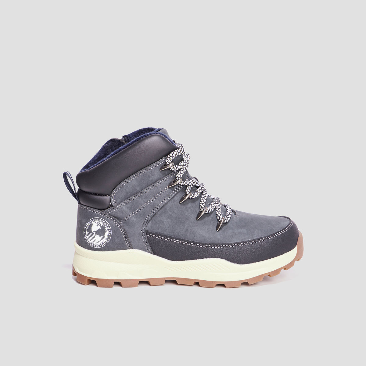 Bottines avec zip Trappeur Barato bleu gar&ccedil;on