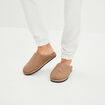 Chaussons mules matelassés vert kaki femme