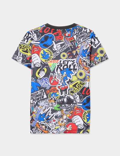 T-shirt manches courtes Sonic multicolore garçon