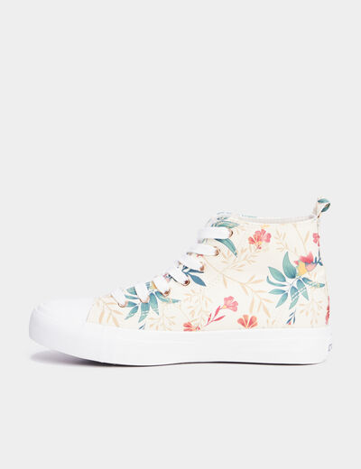 Baskets montantes en toile Creeks multicolore femme