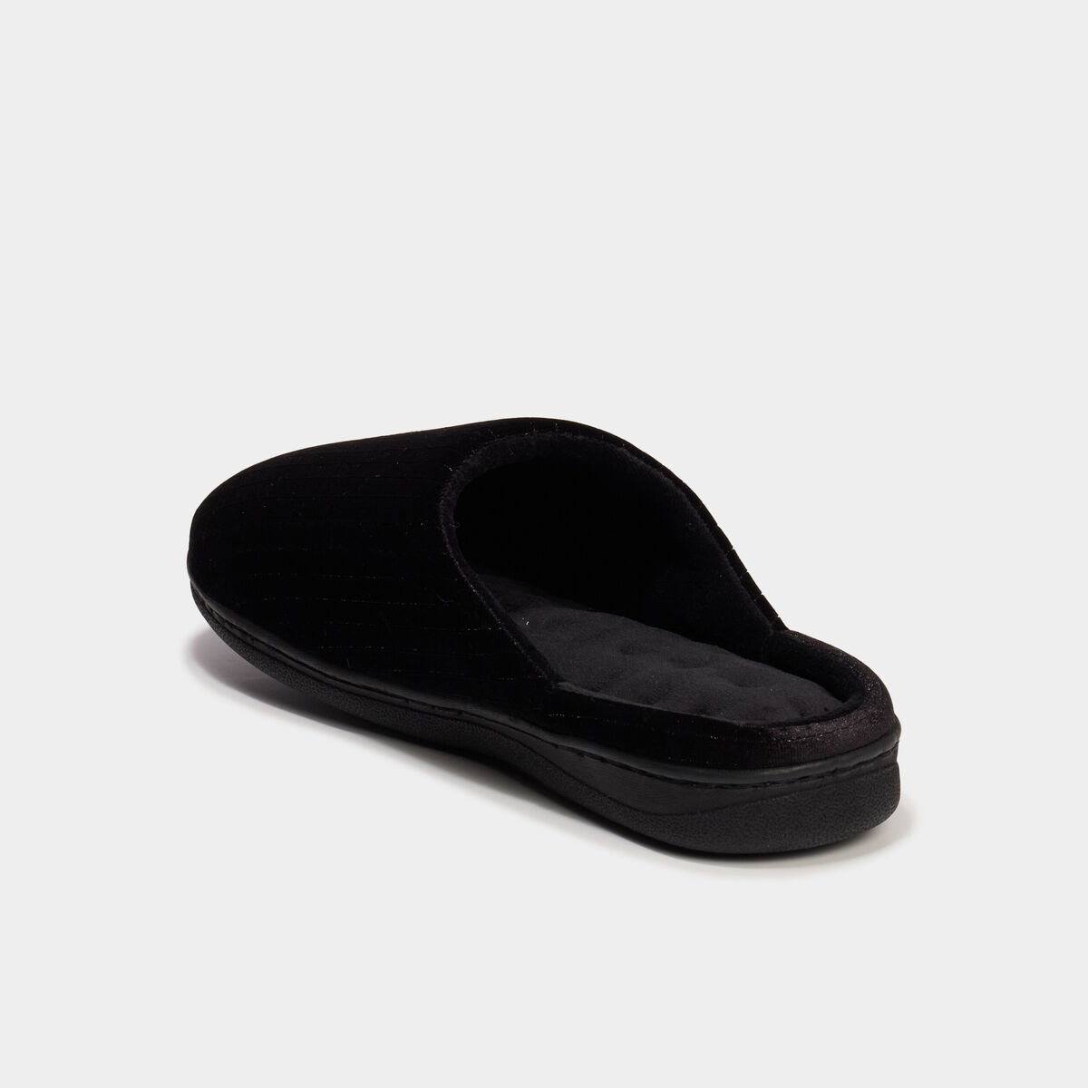 Chaussons mules noir femme