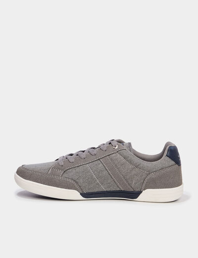 Tennis basses en toile Lee Cooper gris homme