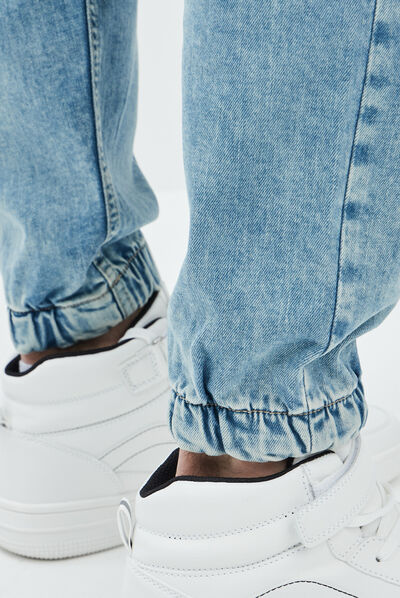 Jeans regular denim bleach homme