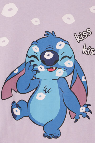 Chemise de nuit droite Lilo et Stitch parme fille