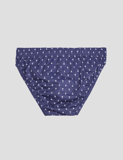 Lot 4 slips bleu homme
