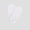 Lot de 2 paires chaussettes invisibles blanc femme