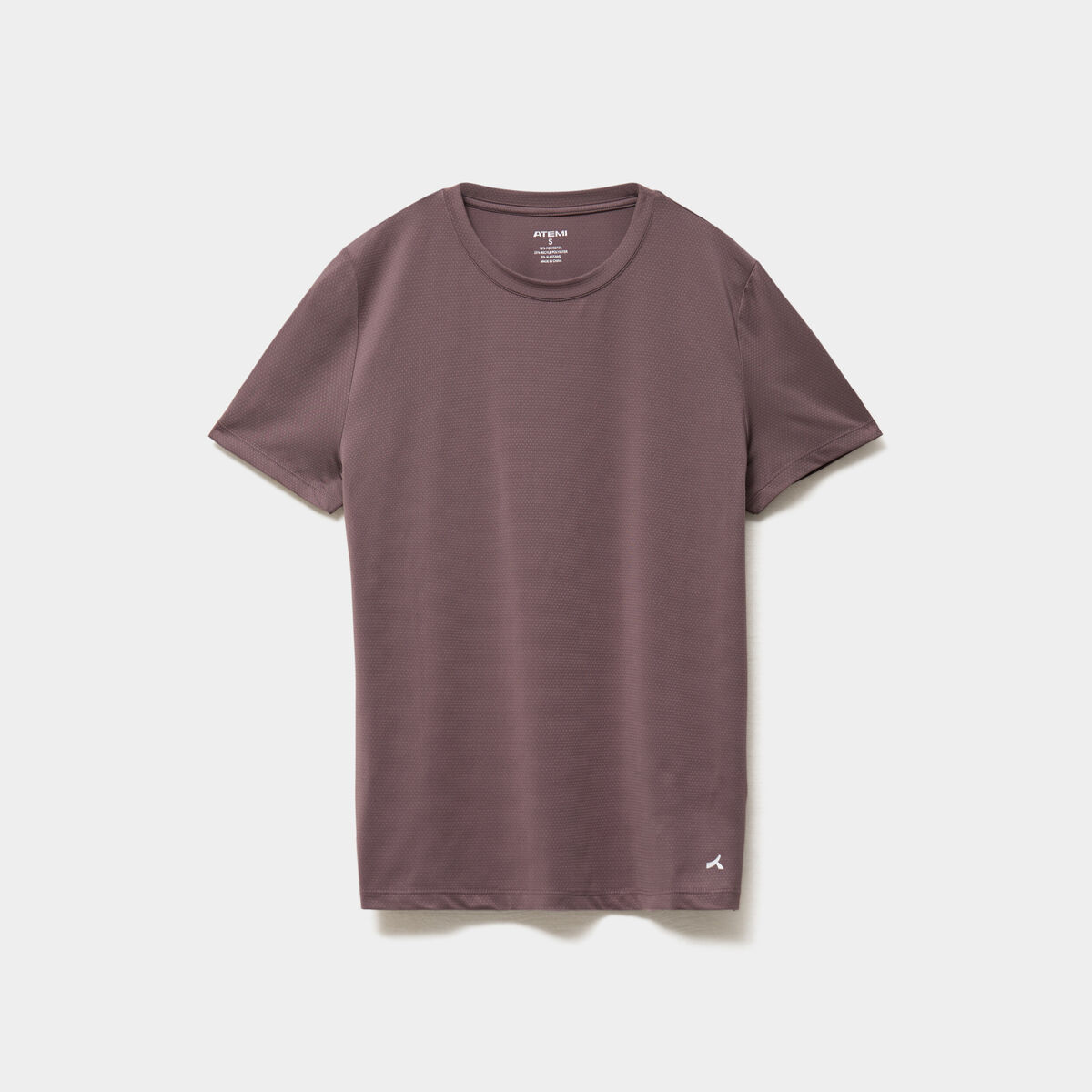 T-shirt de sport droit manches courtes mauve femme
