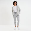 Pantalon jogging 7/8ème gris clair femme