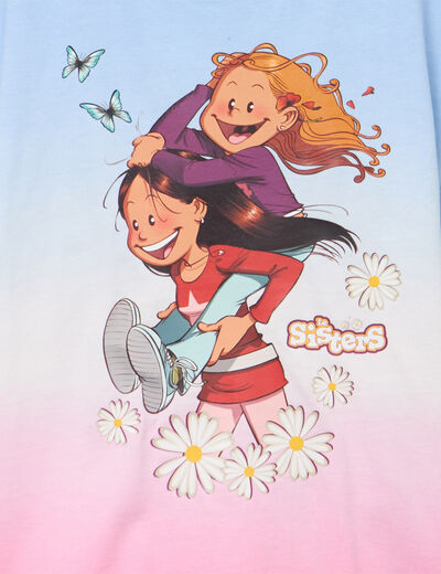 T-shirt manches courtes Les Sisters multicolore fille