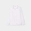 Chemise manches longues 1 poche coton blanc femme