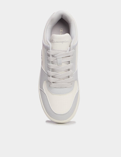 Baskets &agrave; lacets RD18 LOW Champion bleu gris femme