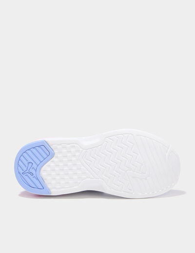 Baskets running &agrave; scratchs Puma XRAY violet fluo fille