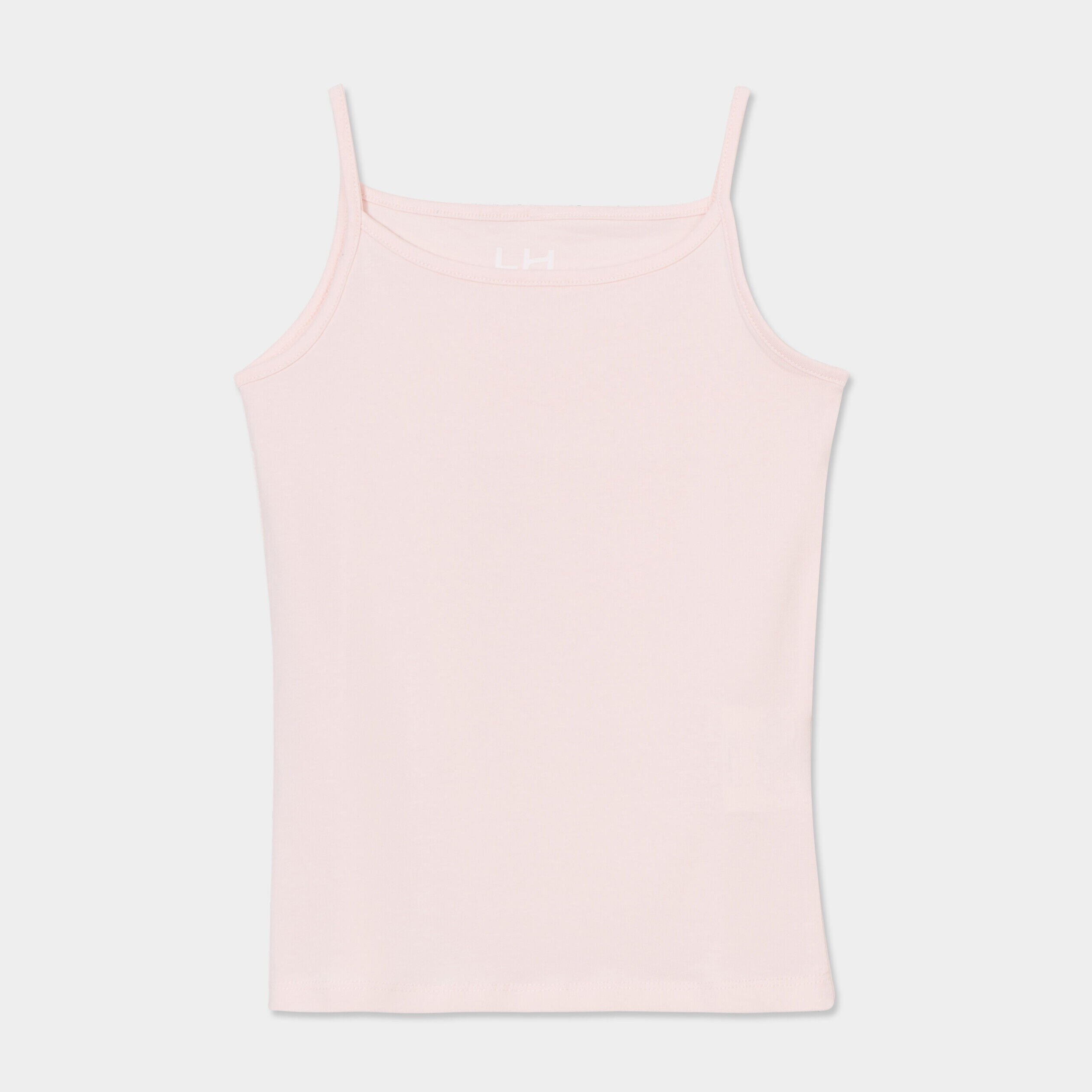 Débardeur bretelles fines rose clair fille LH