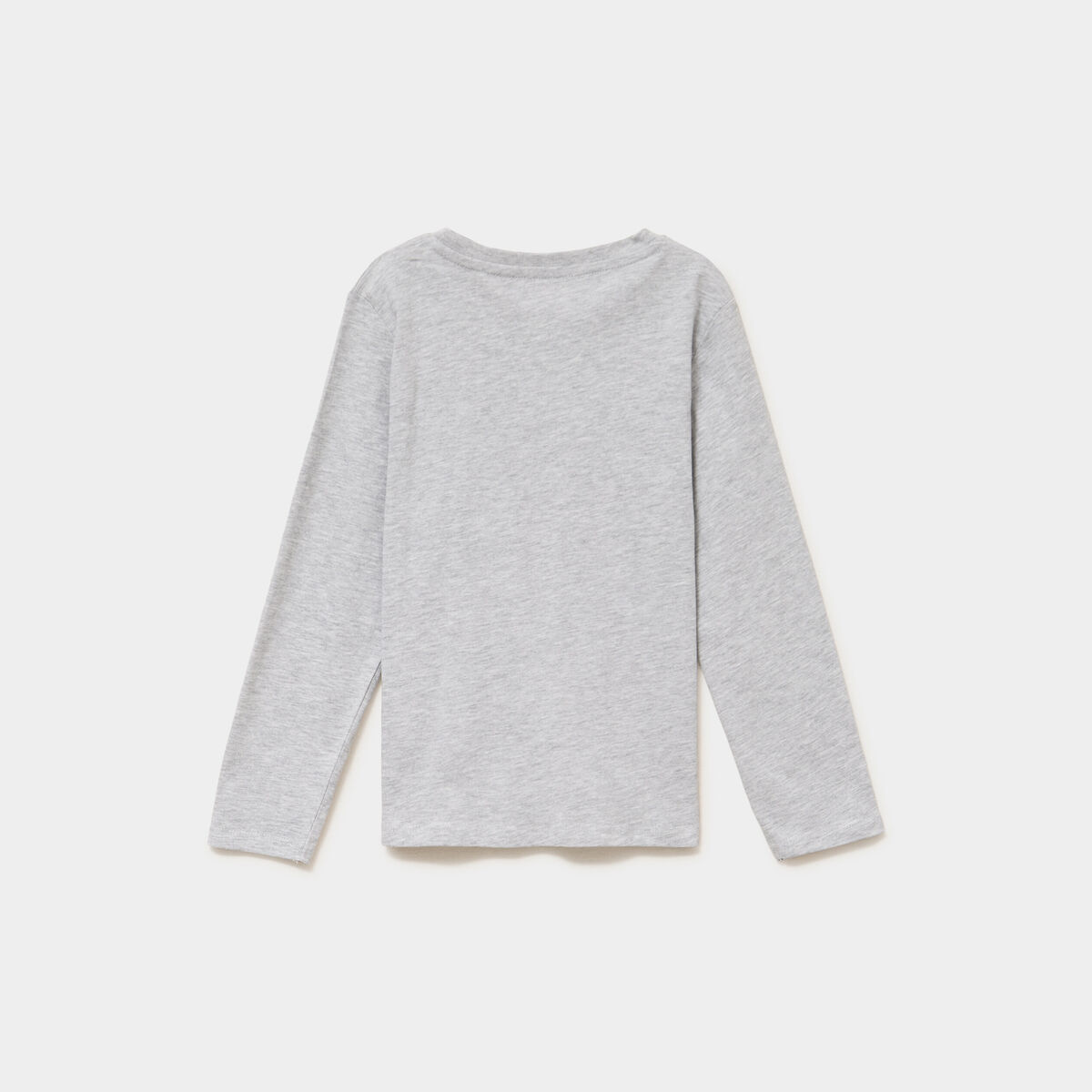 Ensemble pyjama pantalon t-shirt coton gris clair gar&ccedil;on
