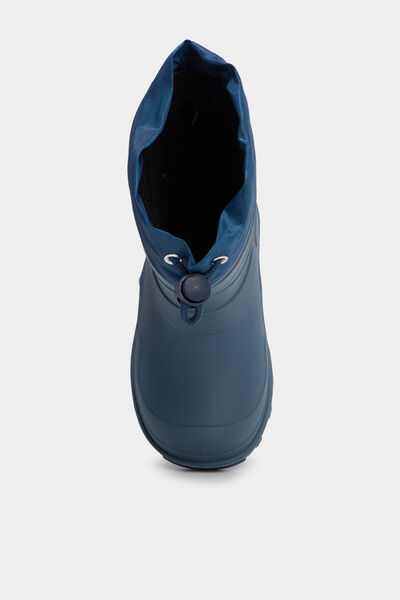 Bottes de pluie doubl&eacute;es bleu gar&ccedil;on