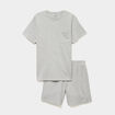Ensemble pyjama short et t-shirt gris clair homme